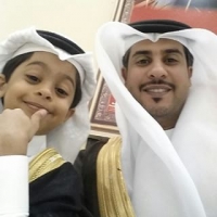 محمد بن راشد السويدي و ابنه راشد